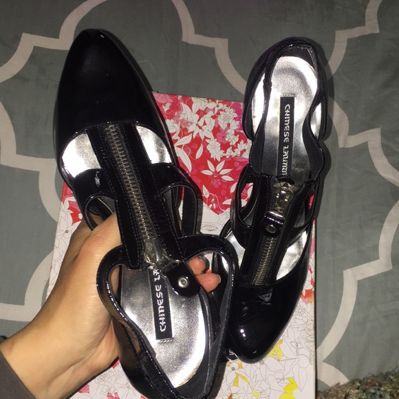 Chinese Laundry “A-LIST” Black Patent Heels sz 8 - Picture 8 of 8